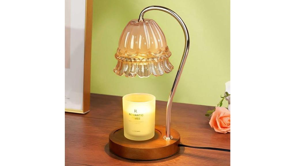 elegant glass candle warmer