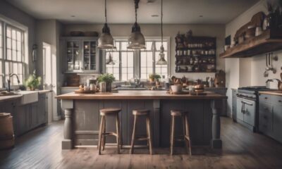 elegant grey kitchen cabinets