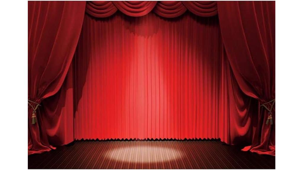 elegant red curtain backdrop