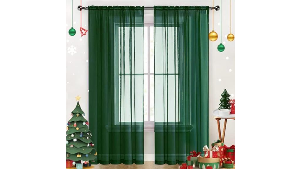 elegant sheer curtain panels