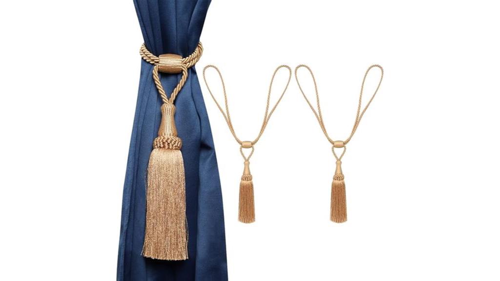 elegant tassel tiebacks set