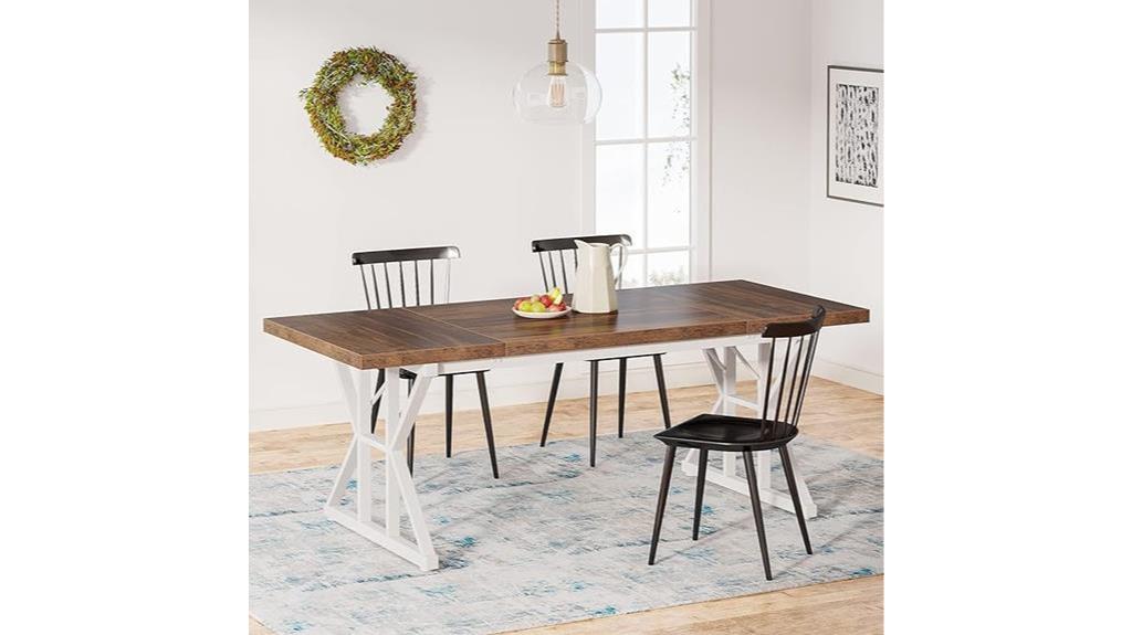 farmhouse dining table six