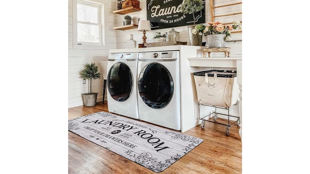 farmhouse laundry room runner