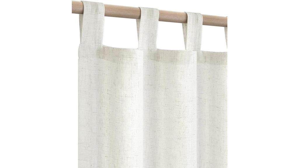 farmhouse linen curtain set