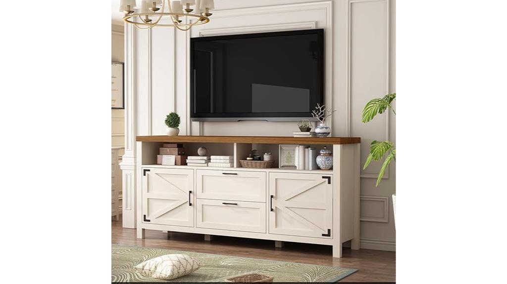 farmhouse tv stand 55 inch