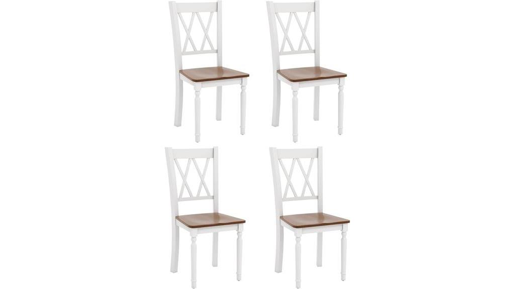 farmhouse wooden dining chairs