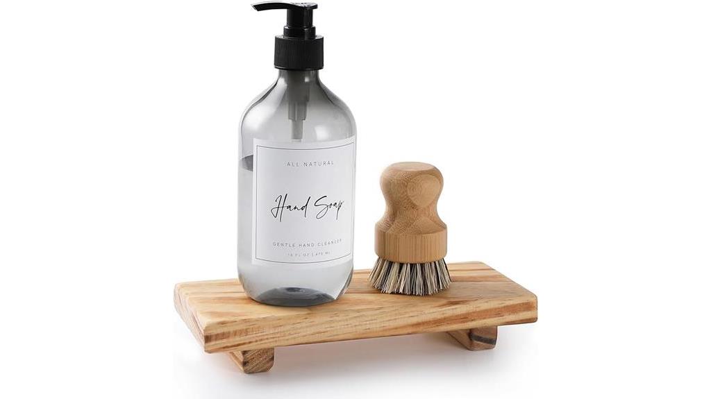 farmhouse wooden soap stand