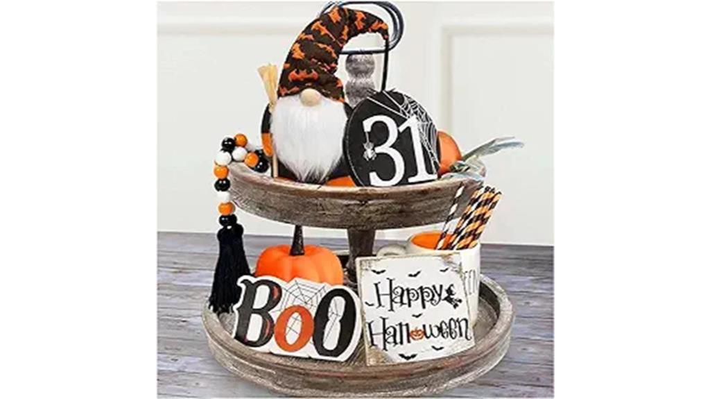 festive halloween wooden decor