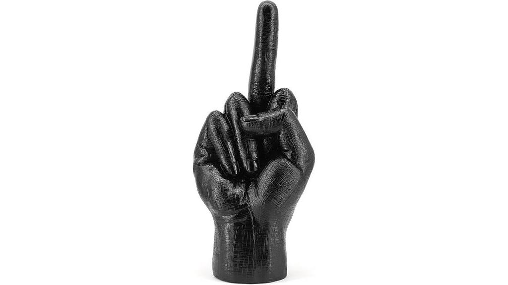 finger gesture home statue