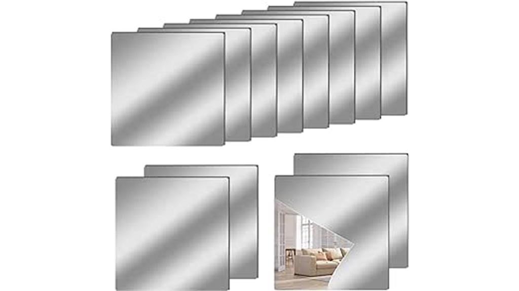 flexible acrylic mirror tiles