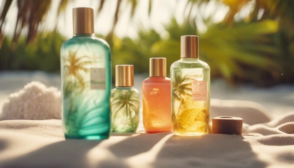 fragrance choices in tanning