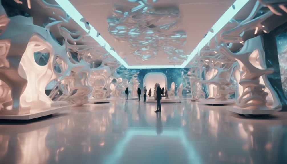 futuristic museum exploration envisioned