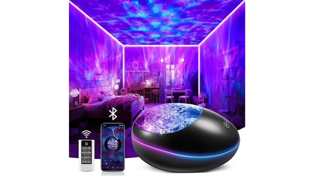 galaxy projector with white noise