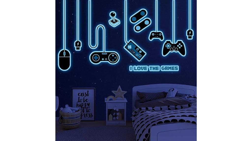 glow in the dark gamer decals