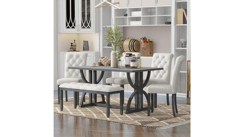 gray wash dining set