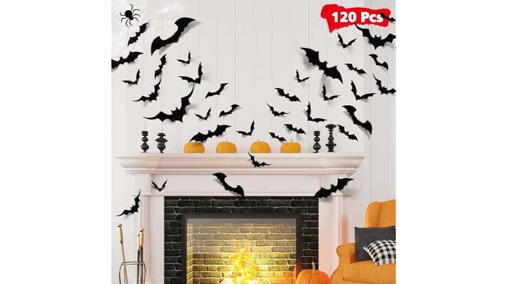 halloween bats wall decor