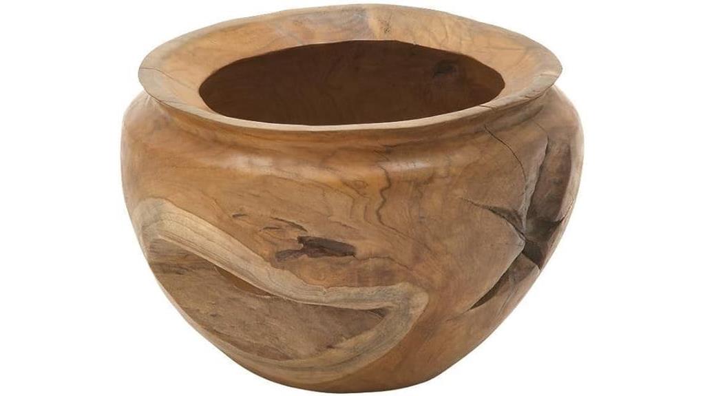 handmade teak wood bowl