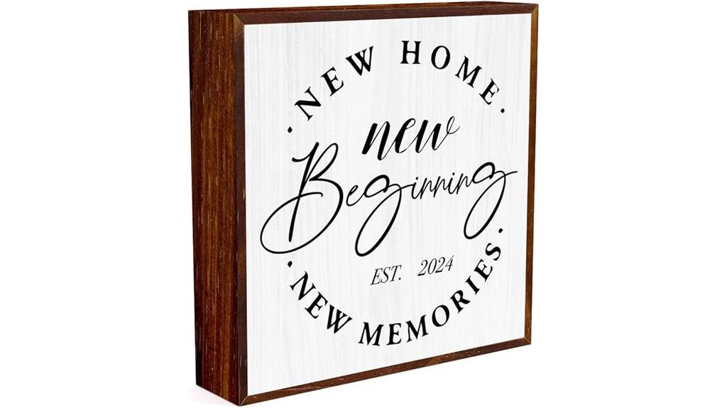 housewarming gift wooden plaque