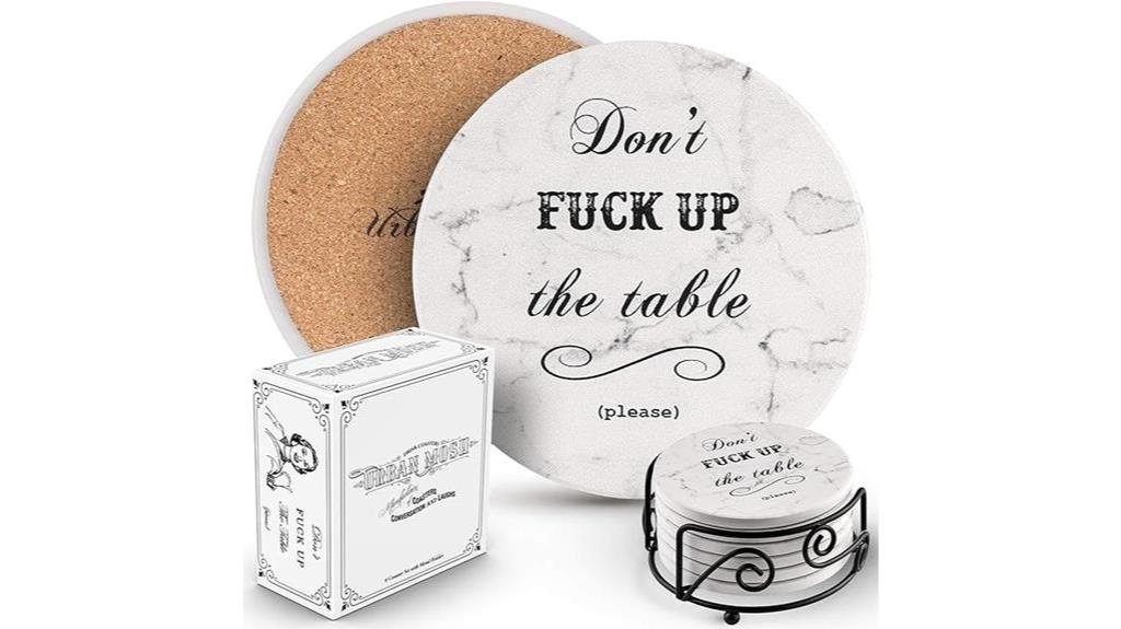 humorous coasters for gifting