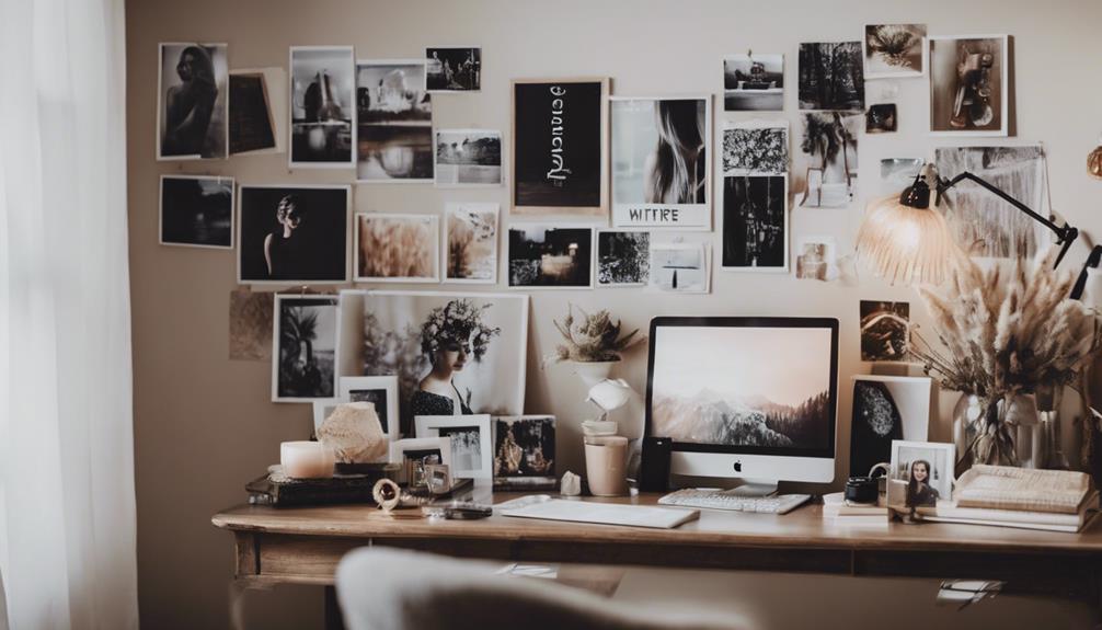 ideal workspace decor arrangement