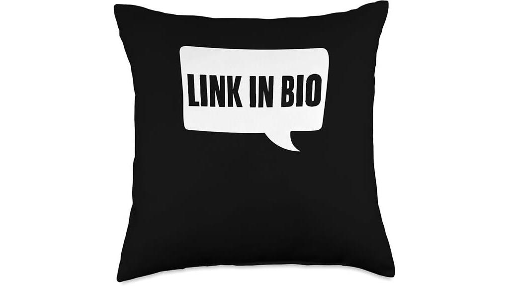 influencer themed throw pillow design