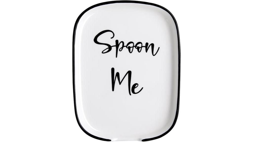 kitchen counter ceramic spoon rest