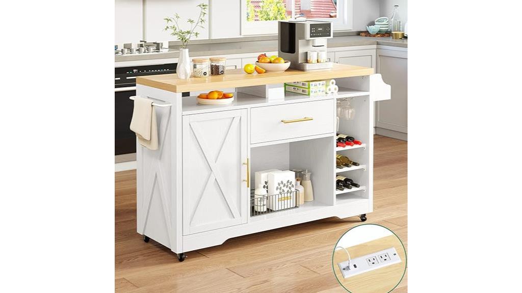 large kitchen island storage