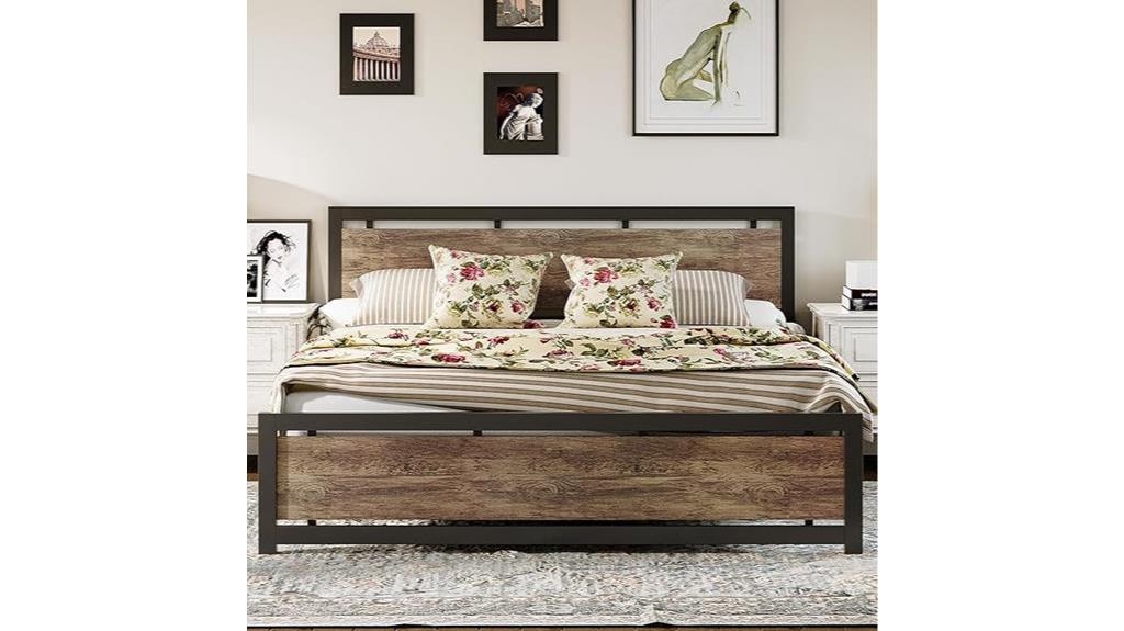 likimio king bed frame