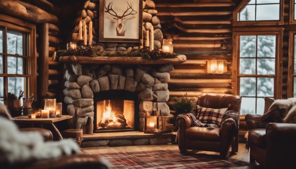 log cabin interior design