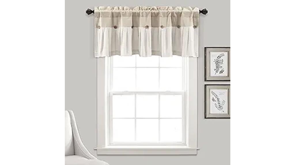 lush decor farmhouse valance