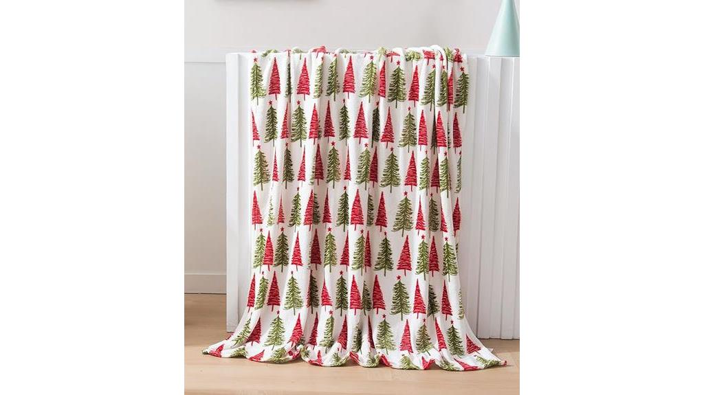 luxurious holiday fleece blanket