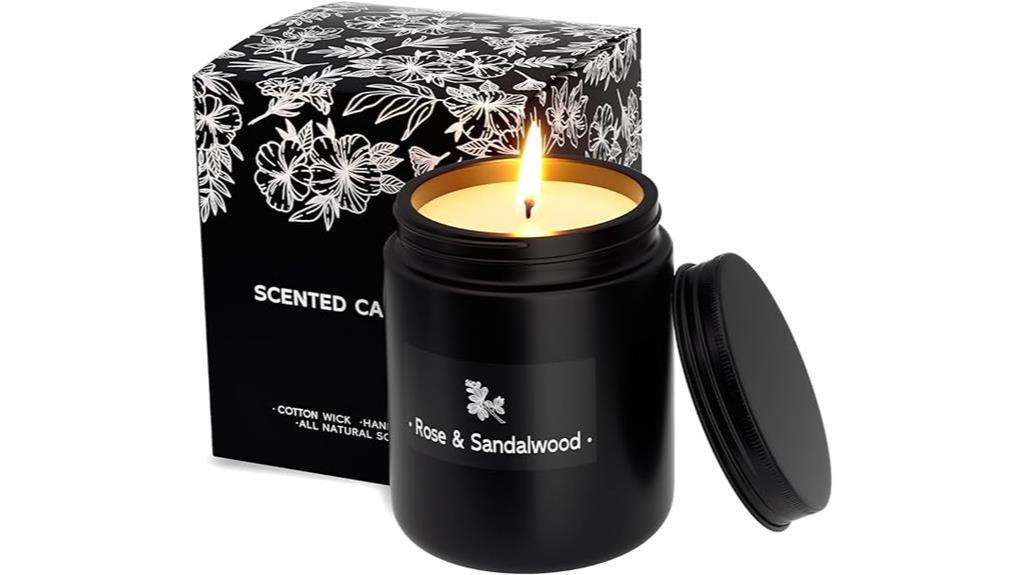 masculine black candle scent