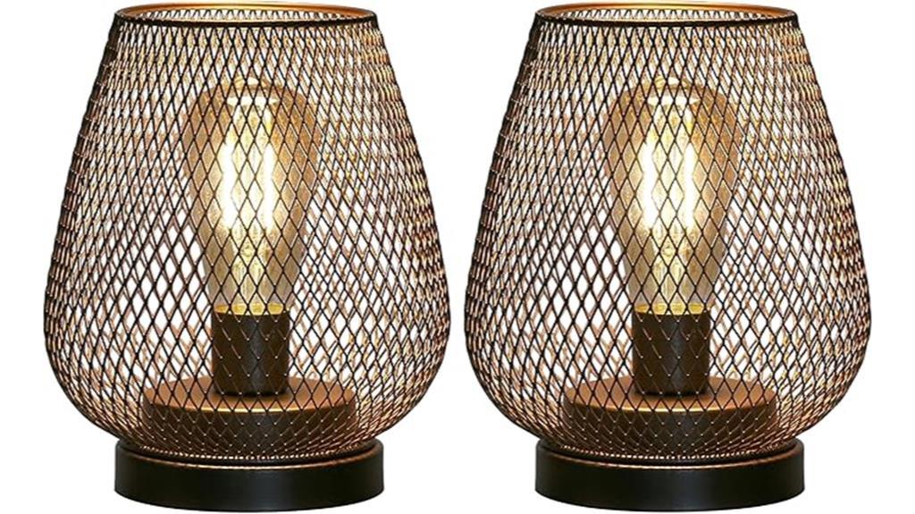 metal cage led lantern