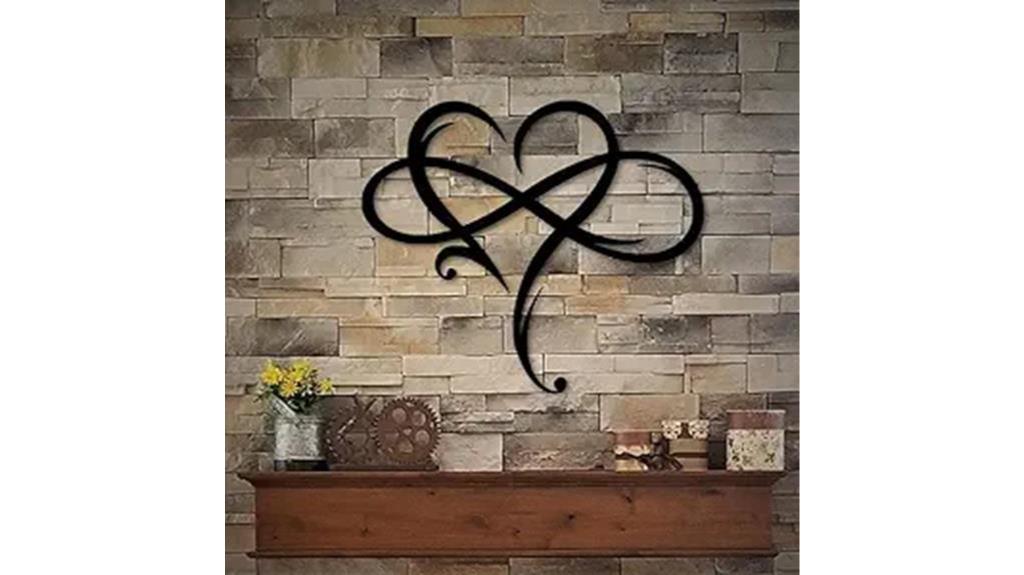 metal heart wall decor