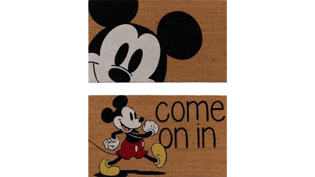 mickey mouse themed doormats