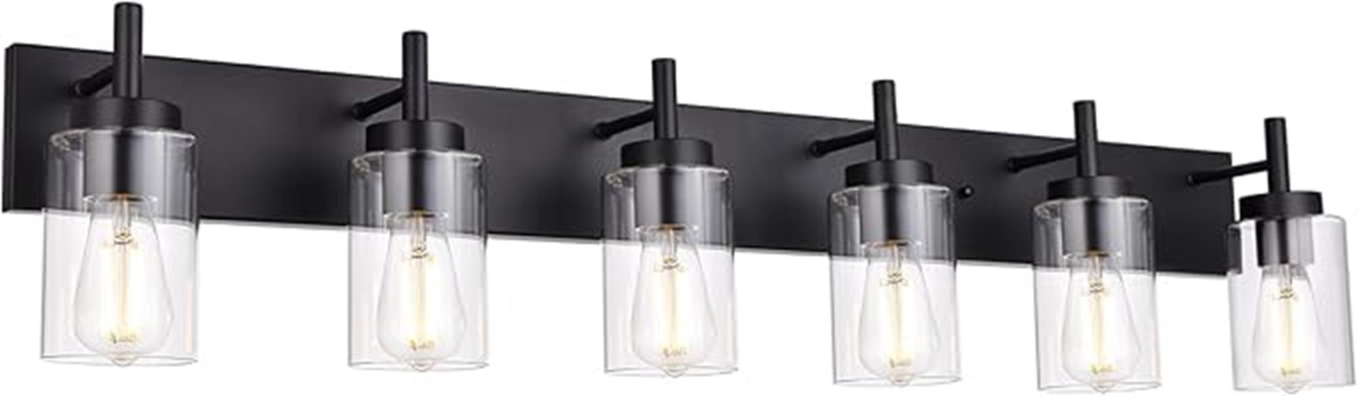 modern 6 light vanity fixture