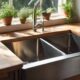 modern durable stainless steel sink