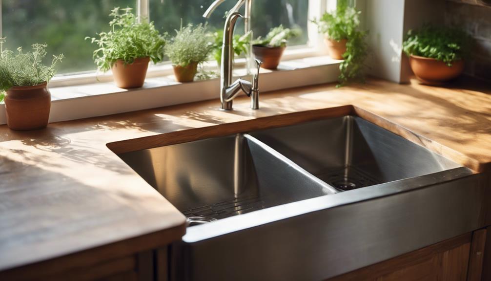 modern durable stainless steel sink