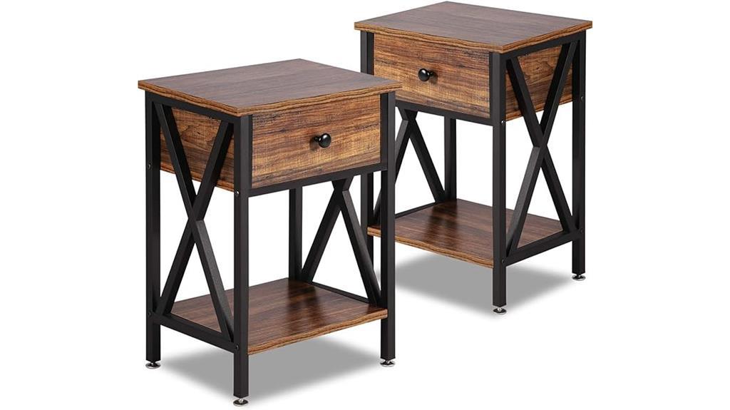 modern versatile nightstands set