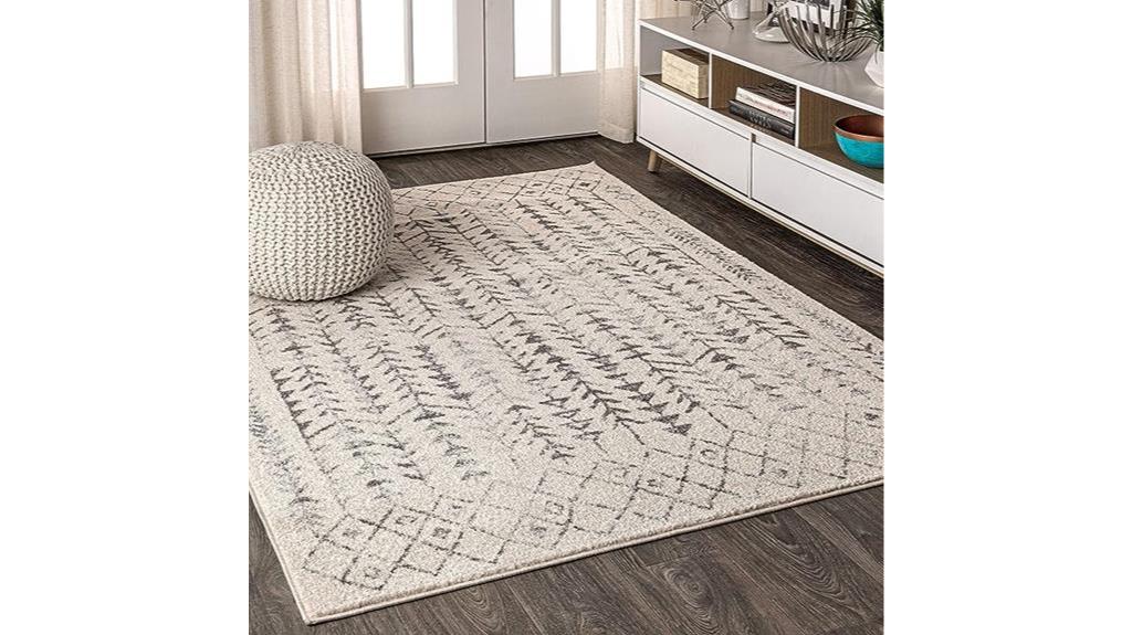 moroccan geometric area rug