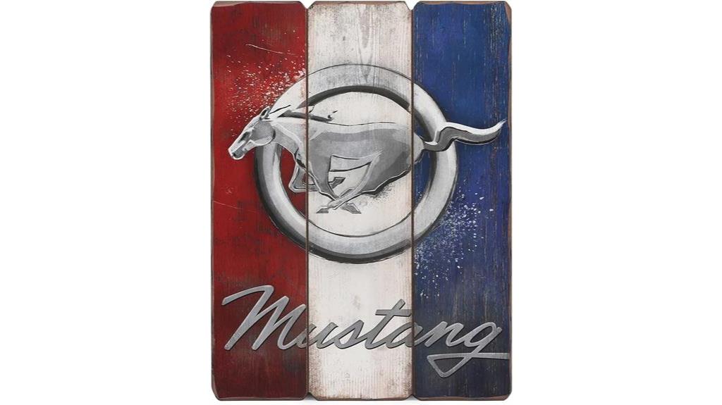 mustang logo wall decor