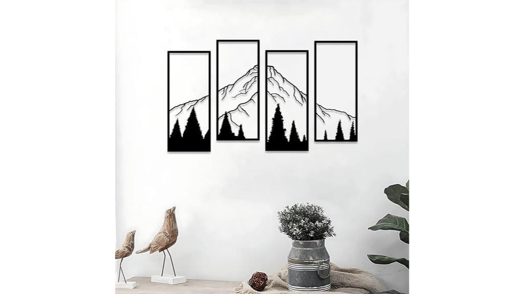 nature inspired metal wall decor