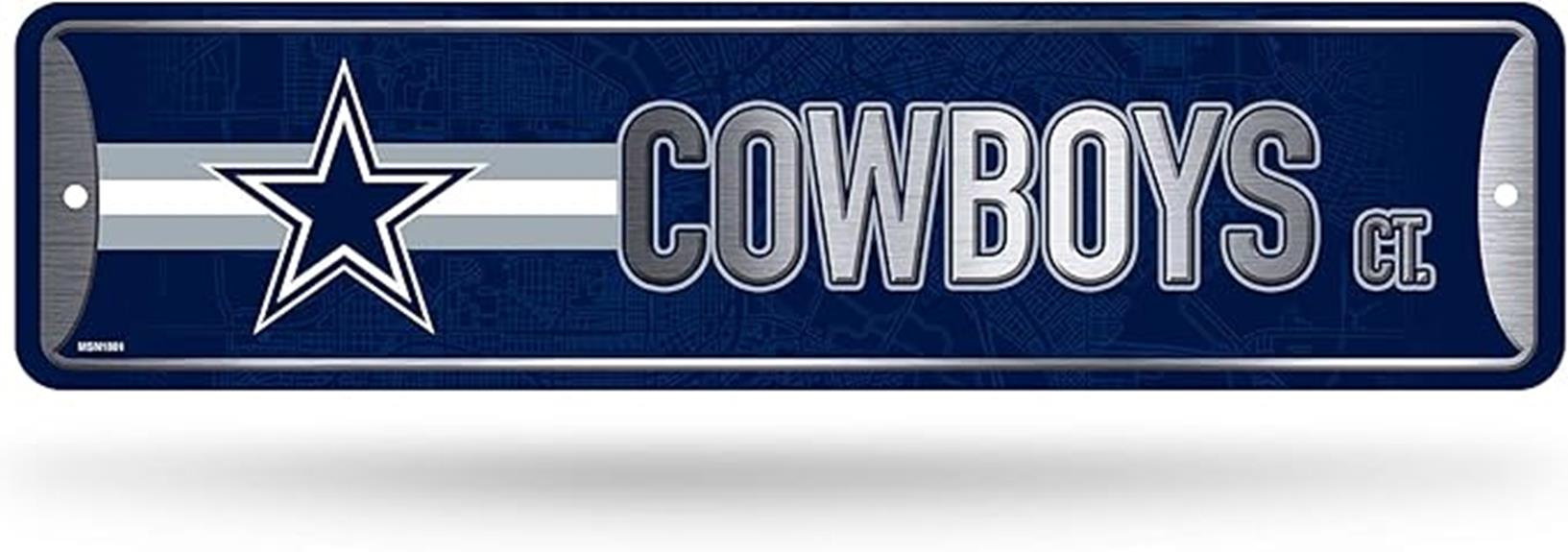 nfl metal street sign