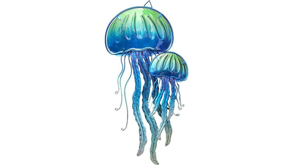 ocean themed jellyfish wall decor