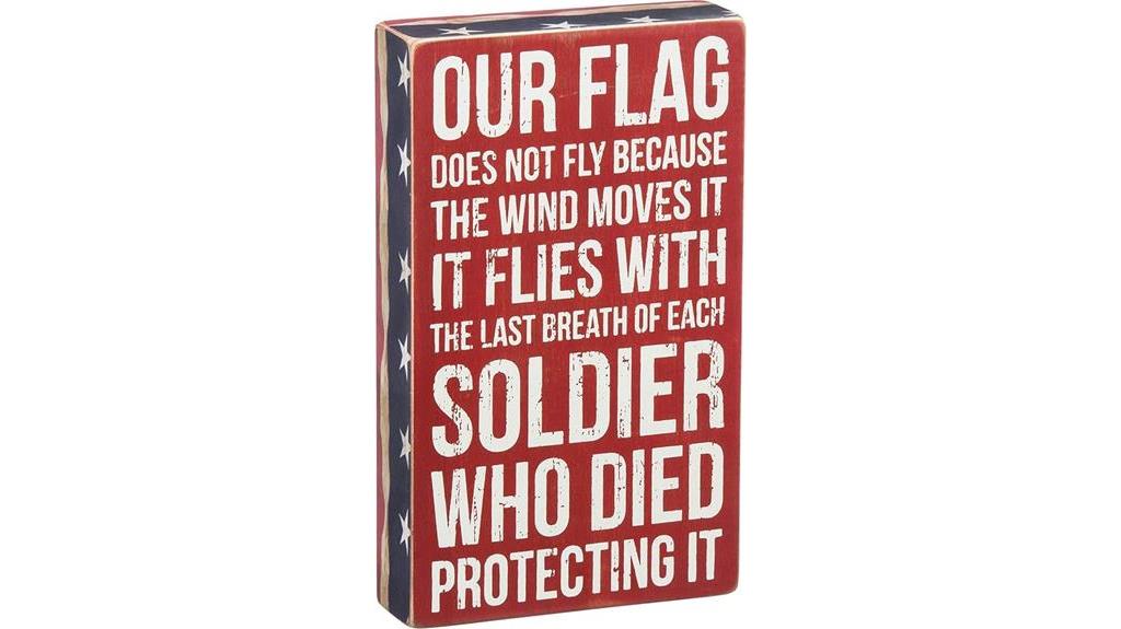 patriotic box sign decor