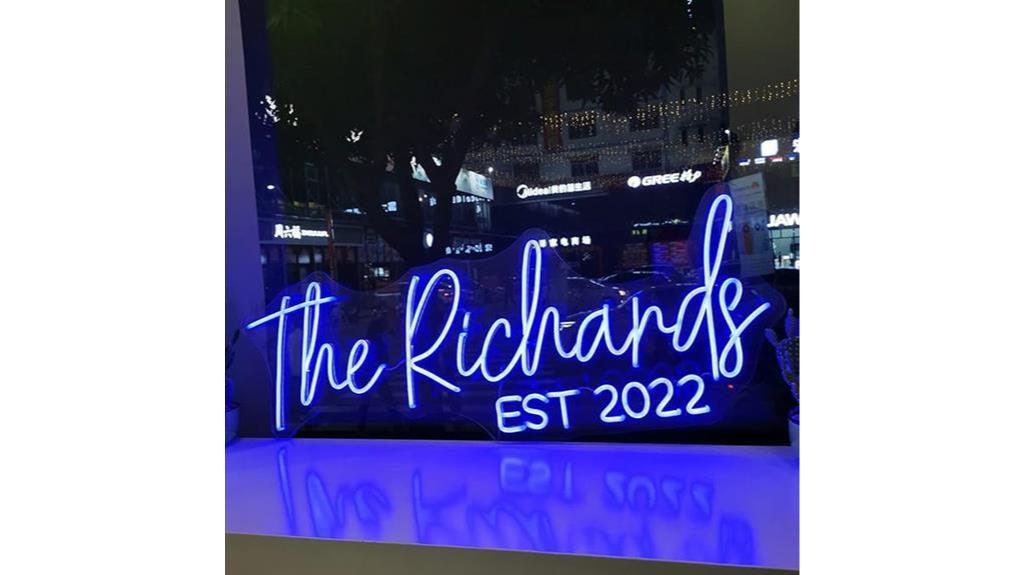 personalised led neon signs