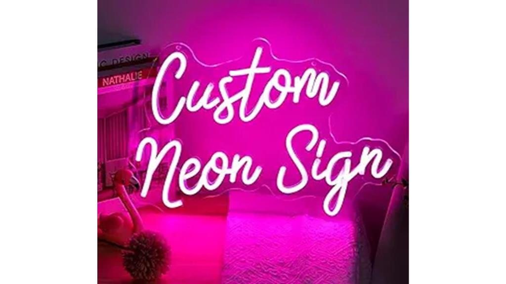 personalized dimmable led signs