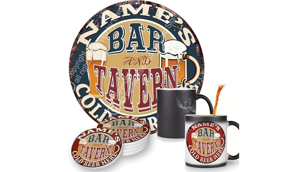 personalized tin sign design