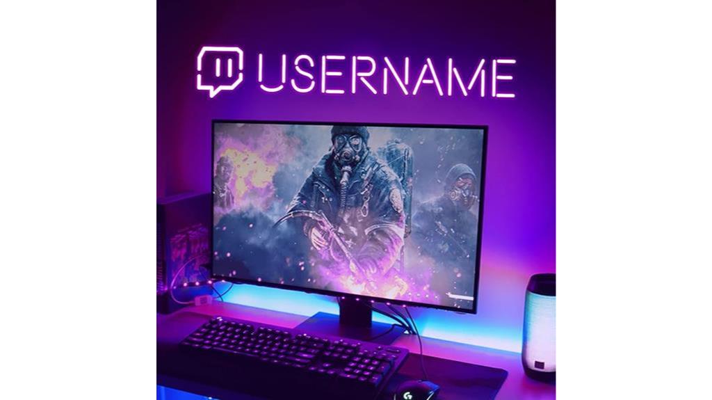 personalized twitch sign option