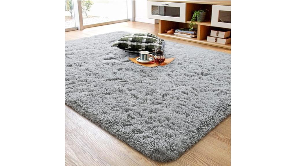 plush area rug comfort